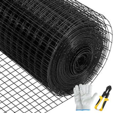 24 Inch X 50 Ft 16 Gauge Black Chicken Wire Fencing With Cutting Plier VV-HC-2450