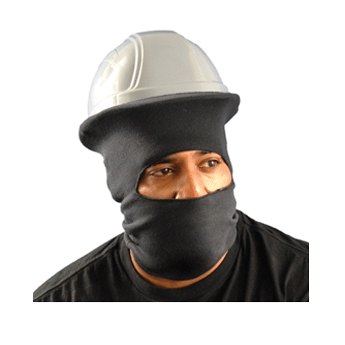 Casco integral clásico con forro de tubo de punto acanalado modacrílico azul