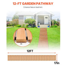 Brown Straight Pathway Roll Out Garden Walkway Wooden Garden