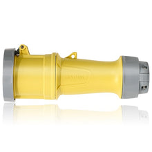 Leviton 60 Amp 125V LEV Series IEC Pin & Sleeve Connector Yellow 360C4WLEV