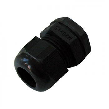 32mm Locknut Dome Top Gland Black Nylon ML32B