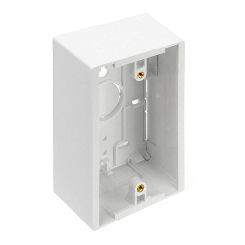 Single-Gang Surface-Mount Back Box White 42777-1WA