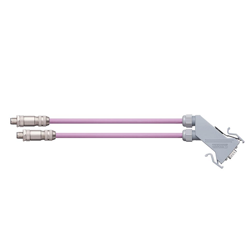 Igus In/Out M12 5 Poles Pin A / SUB-D 45° B Connector Phoenix Contact Harnessed Profibus Cable