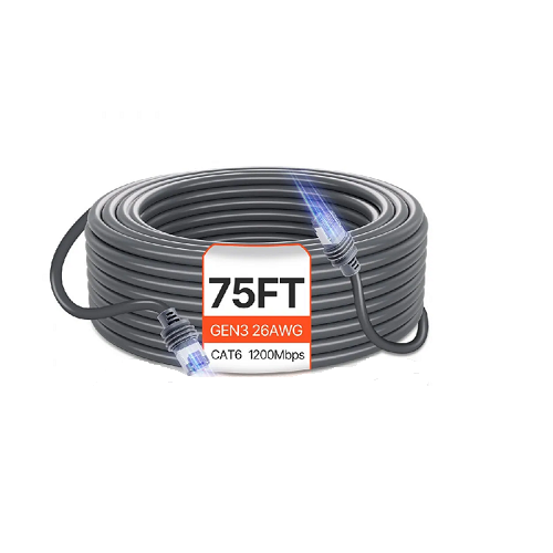26 AWG Copper Core Compatible with Standard Rectangular V3 VEVOR 75FT Starlink Gen 3 Extension Cable