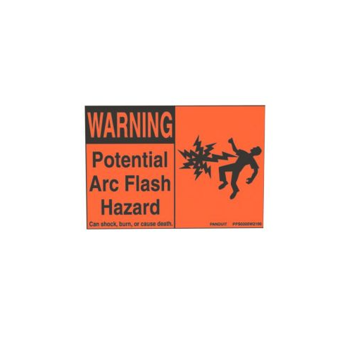 Potential Arc Flash Warning Sign PPS0204W2100A