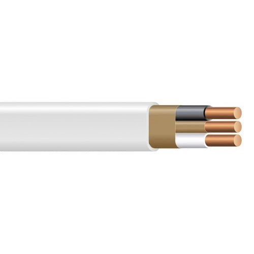 250' 14/2 W/GRND NM-B 600V Solid White