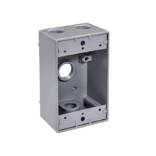 1/2" Threaded Hub Single Gang 4 Hole Weatherproof Box (Pack of 50)