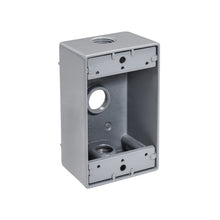 3/4" Threaded Hub Single Gang 3 Hole Weatherproof Box (Pack of 50)