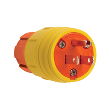 15A 125V Yellow SteriGuard Antimicrobial Straight Blade Connector 14W47AM