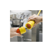 15A 125V Yellow SteriGuard Antimicrobial Straight Blade Connector 14W47AM