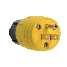 15A 125V Yellow Watertight Straight Blade Plug 14W47