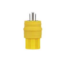 15A 125V Yellow Watertight Straight Blade Plug 14W47