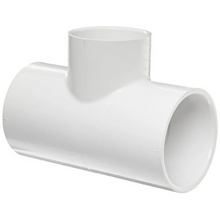 1/2" PVC Schedule 40 Slip x Slip x Slip Tee Pipe Fitting White
