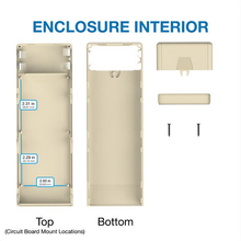 2.40"W x 6.99"L x 0.85"H Handheld Enclosure With Industrial Battery Door M8,IND,AL
