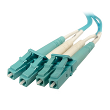 INFINIUM ULTRA LC TO LC DUPLEX PATCH CORD, 2MM, OM4, AQUA, PLENUM, 1 METER - OR-L3-0101B2EAD1001M
