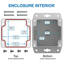 4.36" X 1.38" X 3.15"Plastic Box Enclosure With Flang RBF33P06C08G