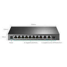 10-Port Gigabit Easy Smart Switch with 8-Port PoE+ TPL-TL-SG1210MPE