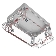 Flanged Base Polycarbonate Plastic Gray/clear RBF53P06G16C