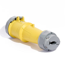 Leviton 60 Amp 125V LEV Series IEC Pin & Sleeve Connector Yellow 360C4WLEV