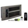 240V 1750W Fan Driven Electronic Wall Heater Satin Nickel