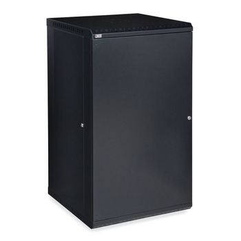 22U Linier Fixed Wall Mount Solid Door Cabinet 3141-3-001-22