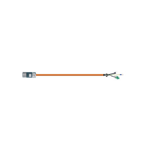 Igus MAT9851508 6/4C 16/1P Plug Socket A / Open End B Connector PUR Siemens 6FX_002-5DA23 Servo Cable