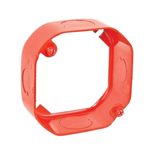 4 Inch Octagon Extension Ring Red 1-1/2 Inch Deep 1/2 And 3/4 Inch Kno