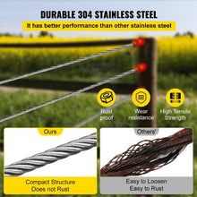 1/4 Inch 7x19 Strand 304 Stainless Steel Braided Cable 200FT