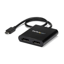 USB-C to Dual DisplayPort 1.2 Adapter, USB Type-C Multi-Monitor MST Hub, Dual 4K 30Hz/1080p 60Hz DP Laptop Display Extender