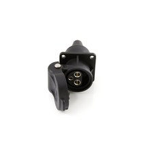 3 Way Black Trailer Connector Socket 151167