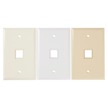 2 Port Single Gang Smooth UMJ Faceplate Electrical Ivory FPR0200