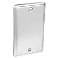 Caja de herramientas práctica de 4" x 2", cubierta en blanco de acero inoxidable G19290-SS (paquete de 15)