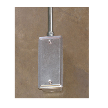 Caja de herramientas práctica de 4" x 2", cubierta en blanco de acero inoxidable G19290-SS (paquete de 15)