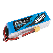 Gens Ace 2600mAh 6S1P 22.2V G-Tech Lipo Battery Pack With XT60 Plug GEA266S45X6GT