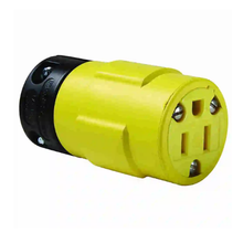 15A 125V Yellow Rubber Dust Tight Connector 1547