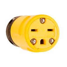 15A 250V Yellow Rubber Dust Tight Connector 1549