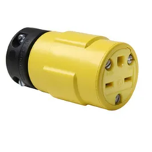 15A 250V Yellow Rubber Dust Tight Connector 1549