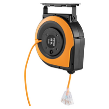 65ft Retractable Extension Cord Reel 12AWG/3C SJTOW Power Cord Orange