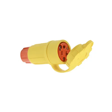 1.85 Inch Height Yellow SteriGuard Antimicrobial Straight Blade Connector 15W33AM