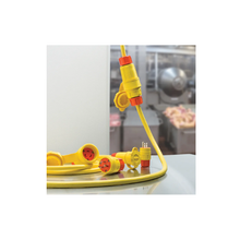 1.85 Inch Height Yellow SteriGuard Antimicrobial Straight Blade Connector 15W33AM
