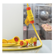 4.03 Inch Length Yellow SteriGuard Antimicrobial Straight Blade Connector 15W47AM