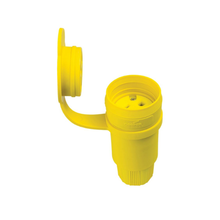 15A 125V 3 Wire 5-15P Yellow Watertight Connector 15W47