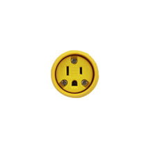 15A 125V 3 Wire 5-15P Yellow Watertight Connector 15W47