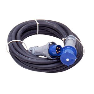 100"Ft Extension Cord Cable 100A Plug Pin 4P5W Wire 120/208V Sleeve Blue Female Connector 5100C9W