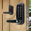 Brushed Steel Heavy Duty Code Free Mechanical Lock With Mortise Tubular Latchbolt and Back to Back Tubular Latchbolt