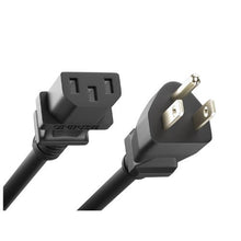 16AWG 13A NEMA 5-15P to C13 Power Cord Black