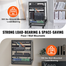 23''-40'' Adjustable Depth 15U Open Frame Server Rack