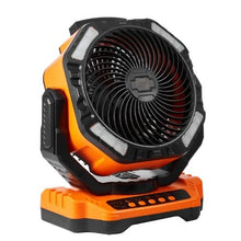 13 Inch Portable Rechargeable Fan with LED Lantern 4-Speed Adjustable, 45°/90° Automatic Swivel, Timer, USB Battery-Powered Fan