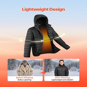 7.4V Battery Women’s Heated Jacket with Soft Shell Electric Heating Coat, 4 Heating Zones, 3 Heat Settings, Hiking, Outdoor Work, Size L, Black