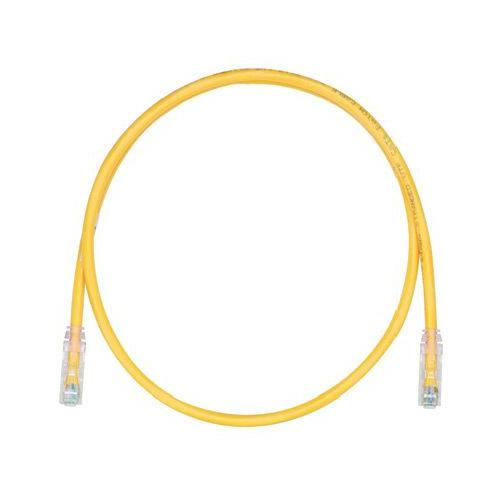 11' 24 AWG Yellow Cat 6 Stranded Patch Cord UTPSP11YLY